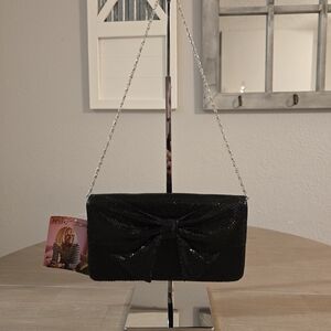 Betsey Johnson Black Clutch